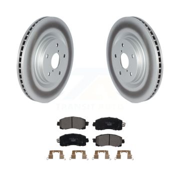 Front Coated Brake Rotor Ceramic Pad Kit For Subaru Forester Outback Crosstrek WRX Legacy KGT-102615