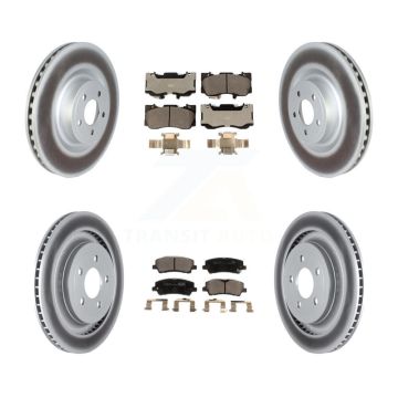 Front Rear Coat Brake Rotor Ceramic Pad Kit For 2020 Ford Mustang GT Premium/GT with 5.0L KGT-102618