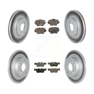 Front Rear Coated Disc Brake Rotor And Ceramic Pad Kit For Mini Cooper Countryman Clubman KGT-102629