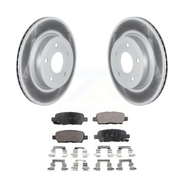 Rear Coated Disc Brake Rotors And Ceramic Pads Kit For Nissan Qashqai Rogue Sport LEAF KGT-102671