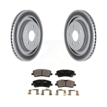 Rear Coated Disc Brake Rotors And Ceramic Pads Kit For Ford Mustang KGT-102677