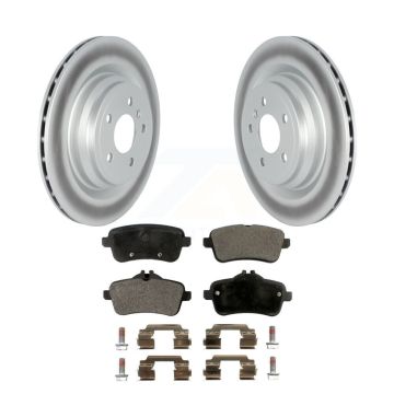 Rear Coated Brake Rotor & Ceramic Pad Kit For Mercedes-Benz ML350 GLE350 GLE43 AMG GLE400 KGT-102687