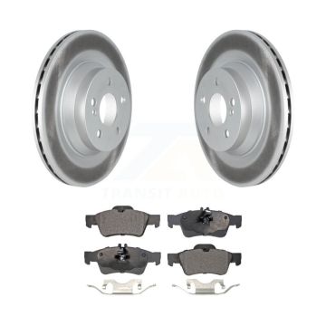 Rear Coated Disc Brake Rotors And Ceramic Pads Kit For Mercedes-Benz E550 CLS550 KGT-102689