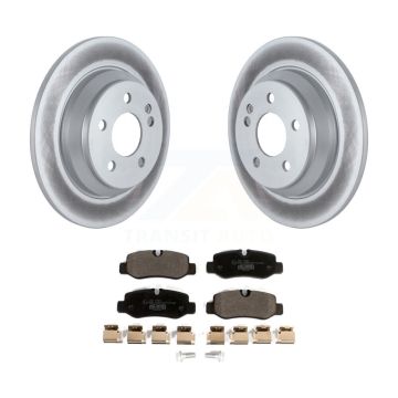 Rear Coated Disc Brake Rotors And Ceramic Pads Kit For Mercedes-Benz Metris KGT-102691