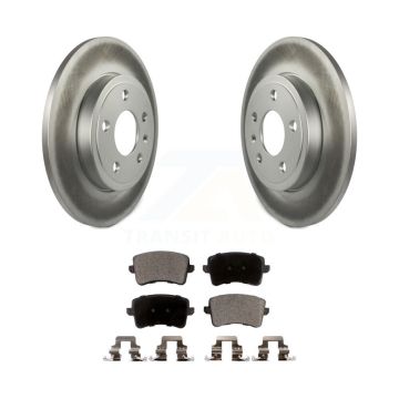 Rear Coat Brake Rotors Ceramic Pad Kit For Audi A4 Quattro With 288mm Diameter Rotor KGT-102692