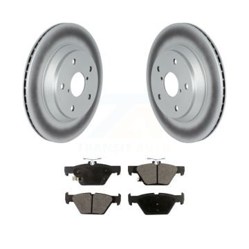 Rear Coated Disc Brake Rotors And Ceramic Pads Kit For 2019-2024 Subaru Forester KGT-102697