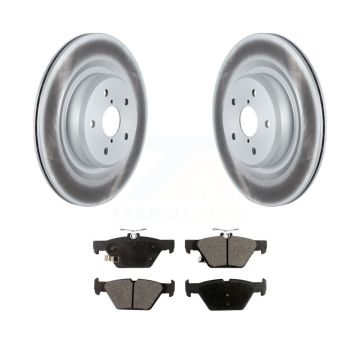 Rear Coated Disc Brake Rotors And Ceramic Pads Kit For 2019-2024 Subaru Ascent KGT-102698