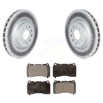Front Coated Disc Brake Rotors And Ceramic Pads Kit For 2017-2020 Honda Civic Type R KGT-102710