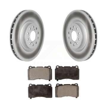 Front Coated Disc Brake Rotors And Ceramic Pads Kit For 2017-2020 Honda Civic Type R KGT-102711