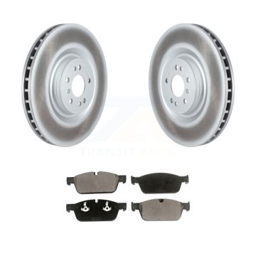 Front Coated Disc Brake Rotors And Ceramic Pads Kit For Mercedes-Benz ML550 GLE550e KGT-102716