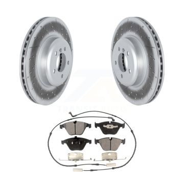 Front Coated Disc Brake Rotors And Ceramic Pads Kit For 2012 BMW 335i Convertible/Coupe KGT-102718
