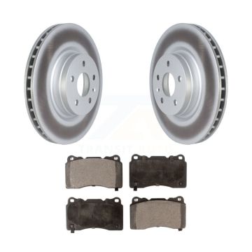 Front Coated Disc Brake Rotors And Ceramic Pads Kit For Tesla S X KGT-102720