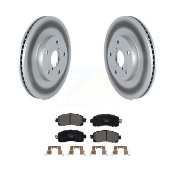 Front Coated Disc Brake Rotors And Ceramic Pads Kit For Subaru Forester KGT-102725