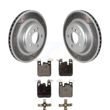 Rear Coat Brake Rotor Ceramic Pad Kit For BMW 328i xDrive 330i 335i 428i 435i 430i Gran 3 KGT-102767