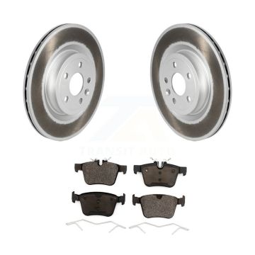 Rear Coated Disc Brake Rotor Ceramic Pad Kit For Jaguar F-Pace Land Rover Discovery Sport KGT-102774