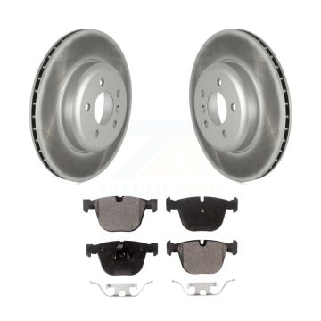 Rear Coated Brake Rotors Ceramic Pad Kit For BMW 535i GT xDrive 740Li 740i ActiveHybrid 7 KGT-102778