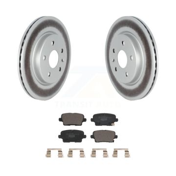 Rear Coated Disc Brake Rotors And Ceramic Pads Kit For Cadillac XT4 Buick Envision KGT-102800