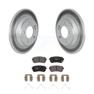 Rear Coated Disc Brake Rotors And Ceramic Pads Kit For Hyundai Kona KGT-102803