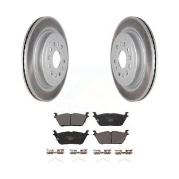 Rear Coated Disc Brake Rotors And Ceramic Pads Kit For Ram 1500 KGT-102813