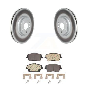 Front Coated Brake Rotor & Ceramic Pad Kit For Volvo XC40 With 322mm Diameter KGT-102818
