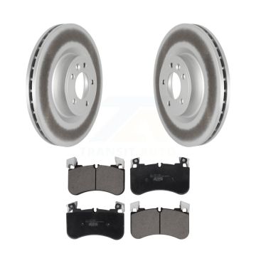 Front Coated Disc Brake Rotors And Ceramic Pads Kit For Land Rover Range Sport Discovery KGT-102822
