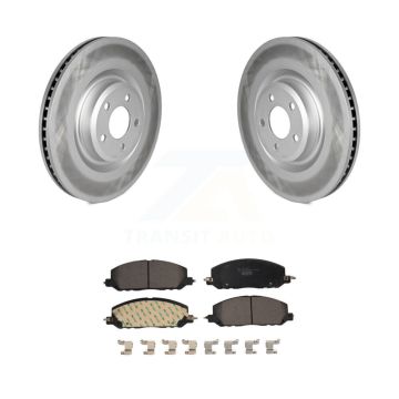 Front Coated Brake Rotor Ceramic Pad Kit For Ford Explorer Lincoln Aviator Police Utility KGT-102825