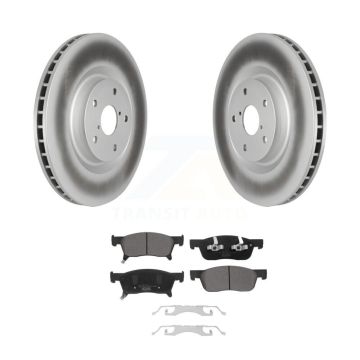 Front Coated Disc Brake Rotors And Ceramic Pads Kit For 2019-2024 Subaru Ascent KGT-102831
