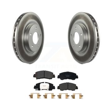 Front Coated Disc Brake Rotors And Ceramic Pads Kit For Mitsubishi Eclipse Cross KGT-102832