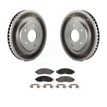 Front Coated Disc Brake Rotors And Ceramic Pads Kit For Nissan LEAF NV200 KGT-102833