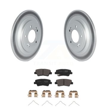 Rear Coated Disc Brake Rotors And Ceramic Pads Kit For Kia Sportage Hyundai Tucson Nexo KGT-102858