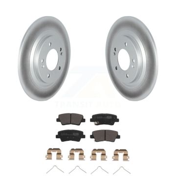 Rear Coated Disc Brake Rotors Ceramic Pad Kit For Kia Cadenza With Electric Parking KGT-102859