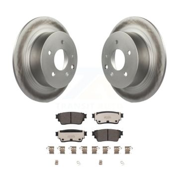Rear Coated Brake Rotor Ceramic Pad Kit For 19-20 Nissan Altima With Manual Parking KGT-102860