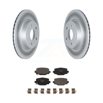 Rear Coated Disc Brake Rotors And Ceramic Pads Kit For INFINITI QX50 QX55 KGT-102865