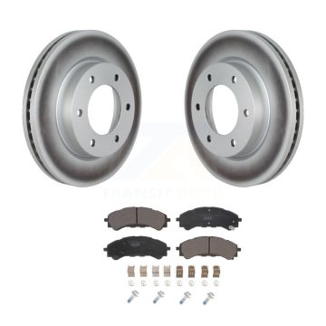 Front Coated Disc Brake Rotors And Ceramic Pads Kit For Ford Ranger Bronco KGT-102866