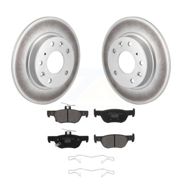 Rear Coated Disc Brake Rotors And Ceramic Pads Kit For Mazda 3 CX-30 Sport KGT-102886