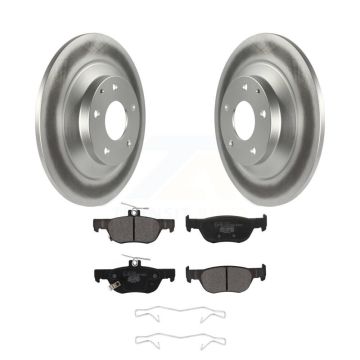 Rear Coated Disc Brake Rotors And Ceramic Pads Kit For Mazda CX-30 MX-30 EV KGT-102887