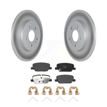 Rear Coated Disc Brake Rotors Ceramic Pad Kit For Hyundai Palisade Santa Fe Kia Telluride KGT-102890