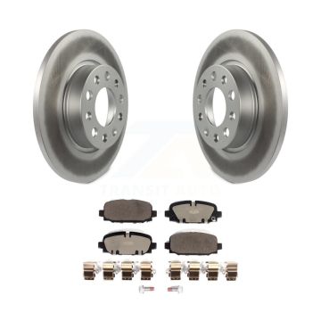 Rear Coated Disc Brake Rotors And Ceramic Pads Kit For Jeep Compass KGT-102891