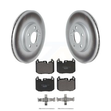 Front Coat Brake Rotor Ceramic Pad Kit For 17-20 Mini Cooper Clubman S With Sport Package KGT-102894