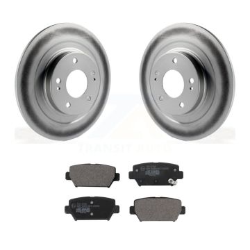 Rear Coated Disc Brake Rotors And Ceramic Pads Kit For Mitsubishi Eclipse Cross KGT-102915
