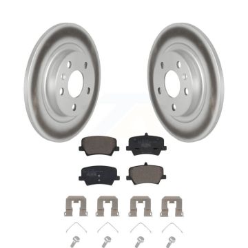 Rear Coat Brake Rotor Ceramic Pad Kit For 19-23 Volvo XC40 With 280mm Diameter KGT-102916