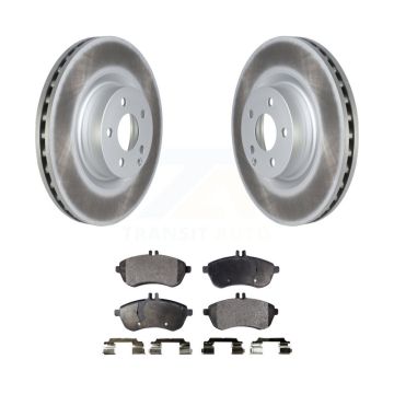 Front Coated Brake Rotors Ceramic Pad Kit For Mercedes-Benz C250 Coupe With Sport Package KGT-102927