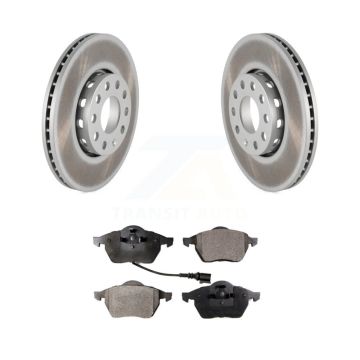 Front Coated Disc Brake Rotors And Ceramic Pads Kit For Audi A6 Quattro 100 KGT-102929