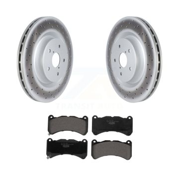 Front Coated Disc Brake Rotors And Ceramic Pads Kit For 2018-2020 Subaru WRX STI KGT-102941
