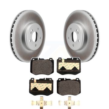 Front Coated Disc Brake Rotors And Ceramic Pads Kit For Mercedes-Benz C300 C400 C350e KGT-102982
