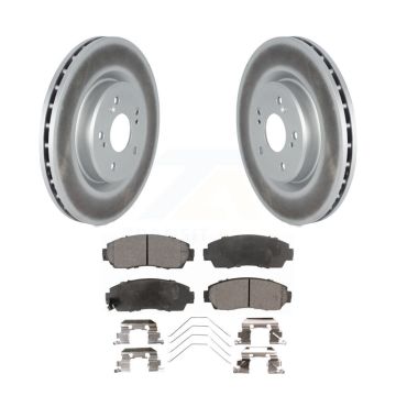 Front Coated Disc Brake Rotors And Ceramic Pads Kit For 2019-2023 Acura RDX KGT-102986