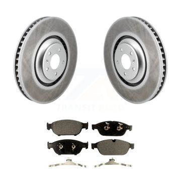 Front Coated Disc Brake Rotors And Ceramic Pads Kit For Audi A8 Quattro KGT-102991
