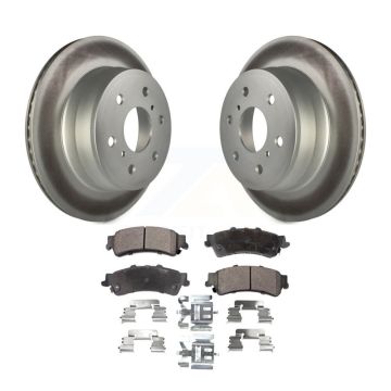 Rear Coated Disc Brake Rotors And Ceramic Pads Kit For GMC Sierra 1500 Classic KGT-103068