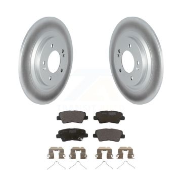 Rear Coated Disc Brake Rotors And Ceramic Pads Kit For 2019 Kia Niro EV KGT-103118