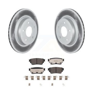 Rear Coated Disc Brake Rotors And Ceramic Pads Kit For Nissan Rogue KGT-103146